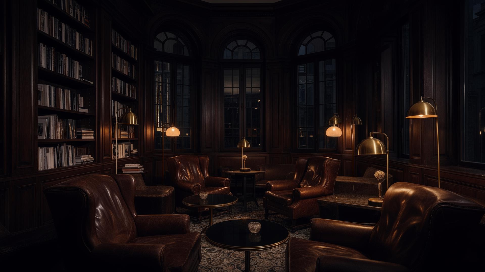 Private library lounge